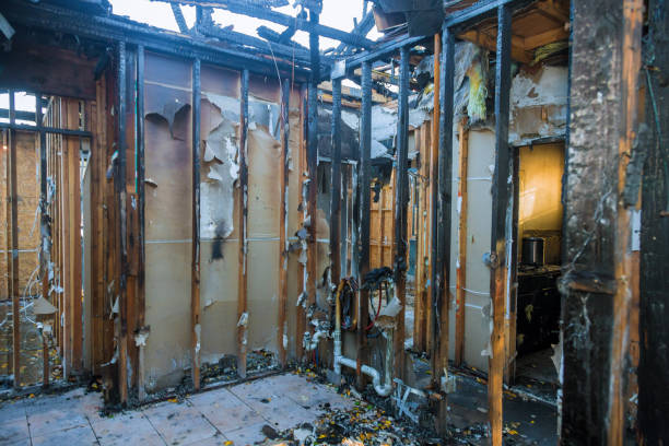 Professional Fire Damage Restoration technician working in Woodbridge, VA